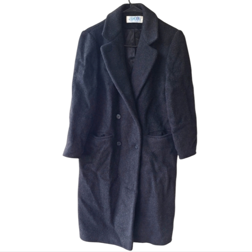 Vintage J.G.Hook Demi Petite Gray Women's Coat 100% Pure Wool